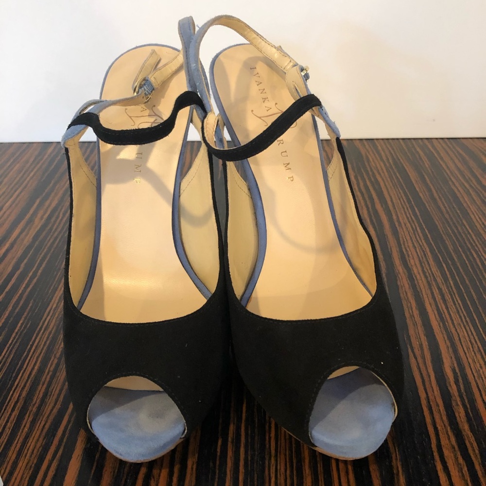 Blue and Black Ivanka Trump Heels